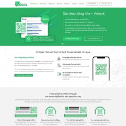 Giao diện Website giới thiệu tem chống hàng giả