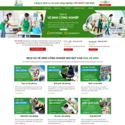 Giao diện Website dịch vụ vệ sinh 05