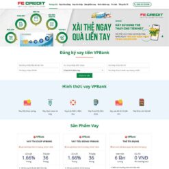 Giao diện Website vay vốn, tài chính 02