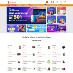 Giao diện Website web so sánh, tiếp thị liên kết