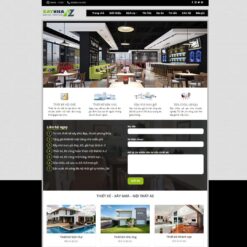 Giao diện Website công ty kiến trúc, xây dựng