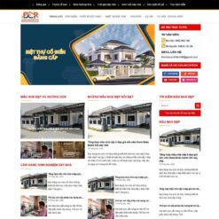 Giao diện Website kiến trúc, xây dựng 03