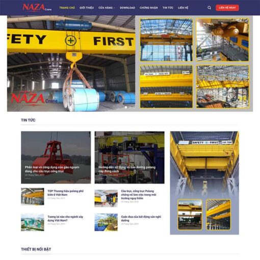 Giao diện Website xây dựng 06