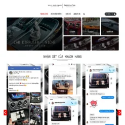 Giao diện Website nước hoa cho xe hơi