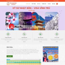 Giao diện Website công ty xuất khẩu lao động 01