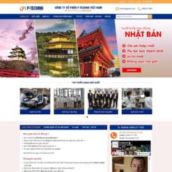 Giao diện Website công ty xuất khẩu lao động 02