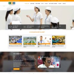 Giao diện Website công ty xuất khẩu lao động 03