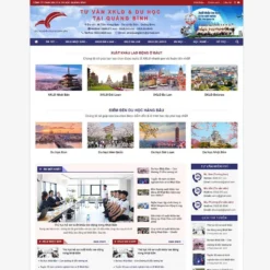 Giao diện Website xuất khẩu lao động 07