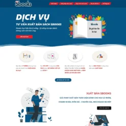 Giao diện Website dịch vụ xuất bản sách