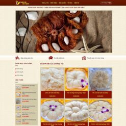 Giao diện Website bán yến sào