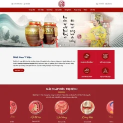 Giao diện Website phòng khám y học cổ truyền